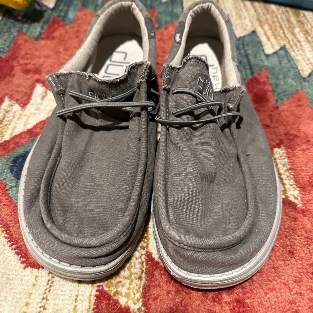 Hey Dude Wally Men's Charcoal Slip-On Loafers